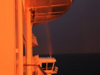Norway day 8 Cruise Oslo Zonsondergang Regenboog (22)